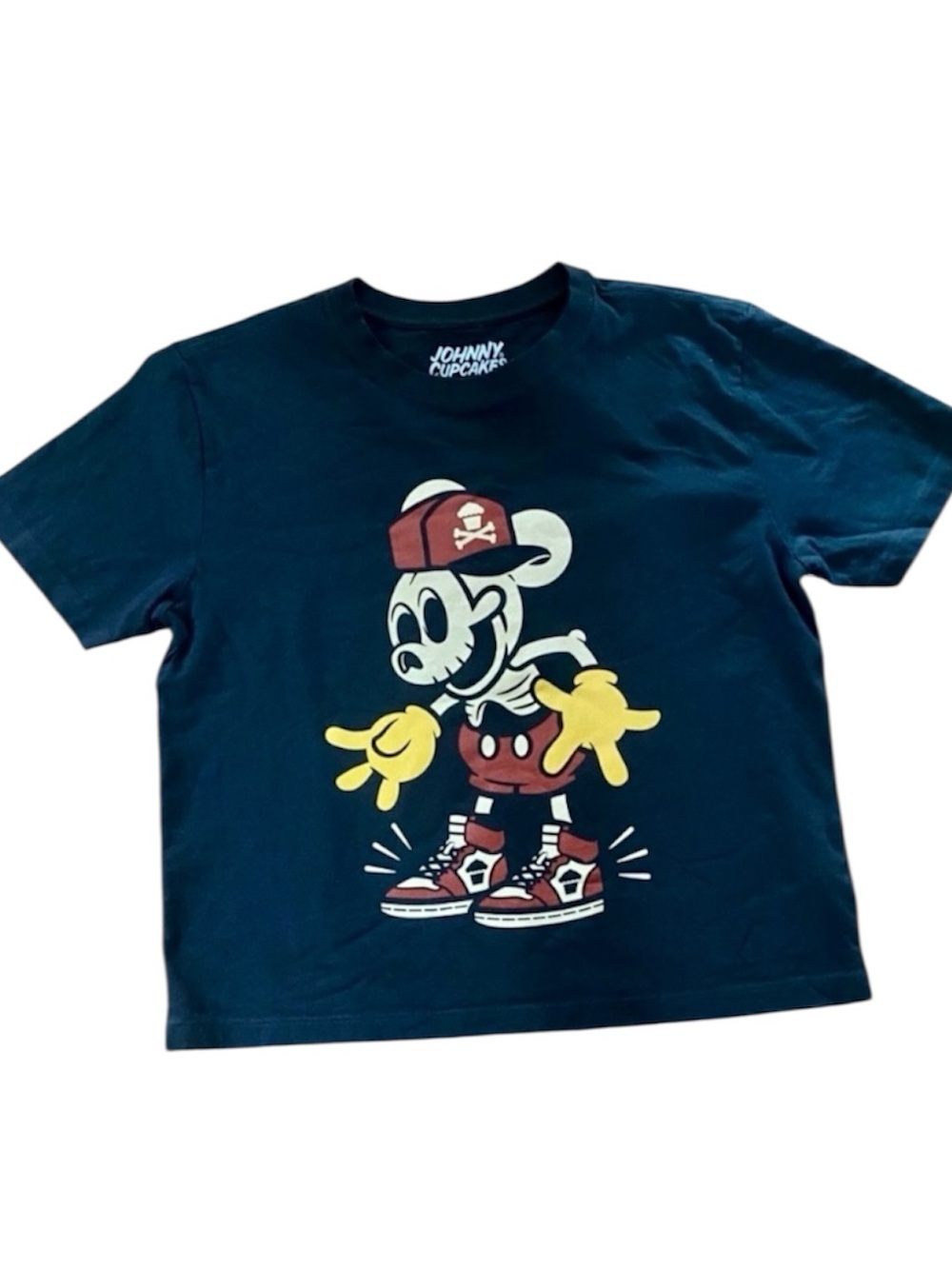 Johnny Cupcakes x Disney Skeleton Mickey Mouse Graphic Tee XS NWT